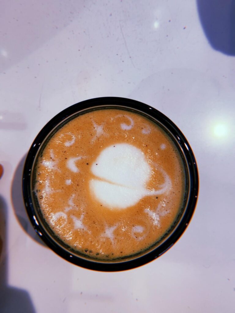 My humble attempt at Saturn latte art🪐