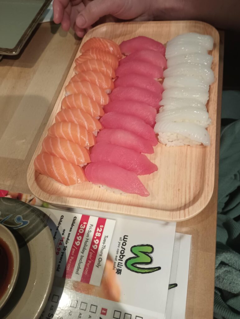 All you can eat sushi from Wasabi in Albany, NY