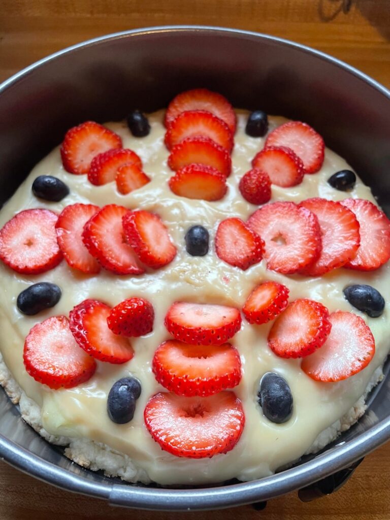 Strawberry Vanilla Custard Tart