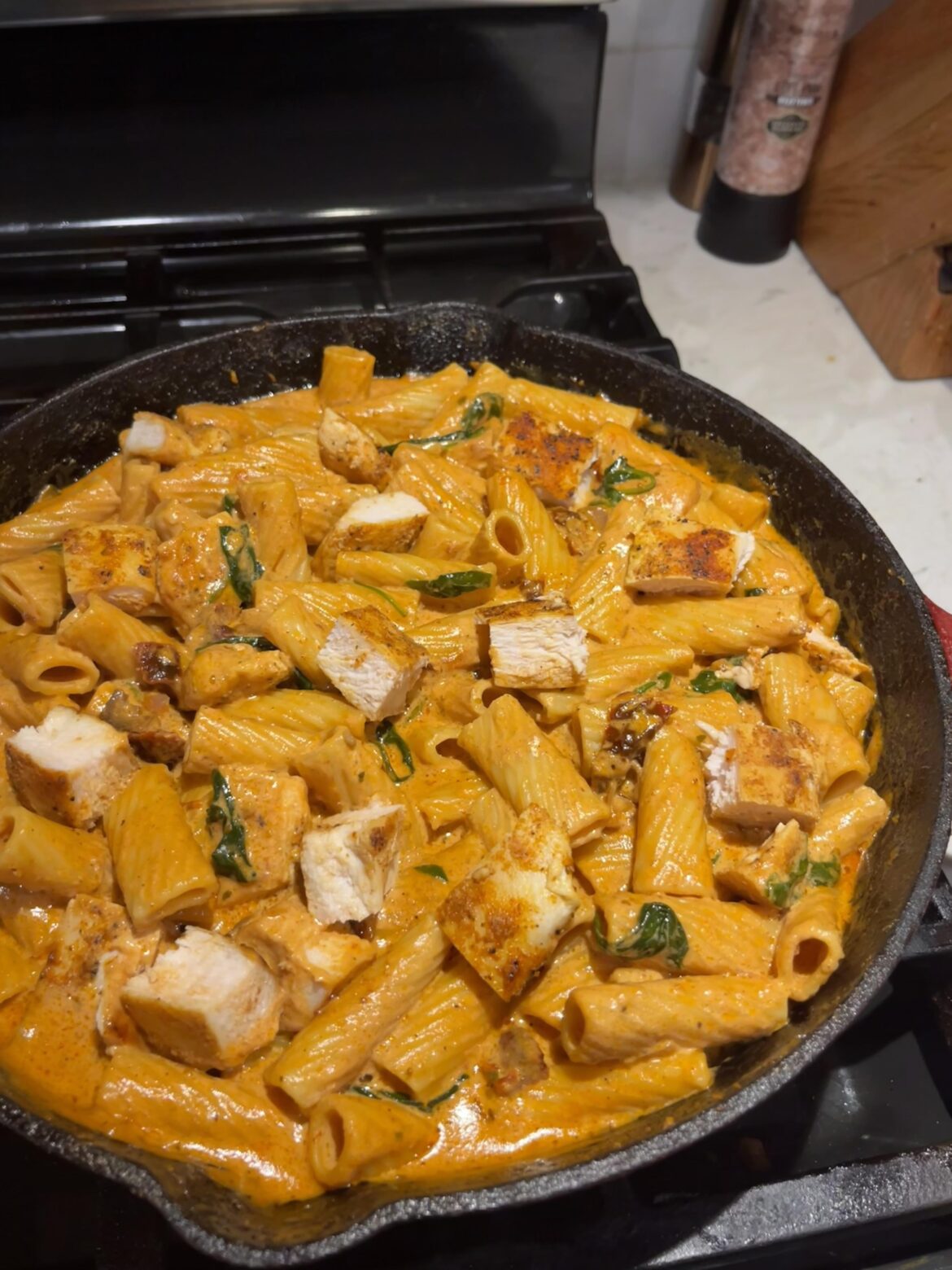 Tuscan pasta tonight!