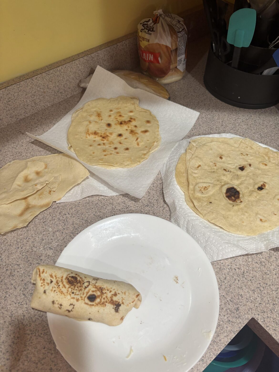 First attempt at tortillas!