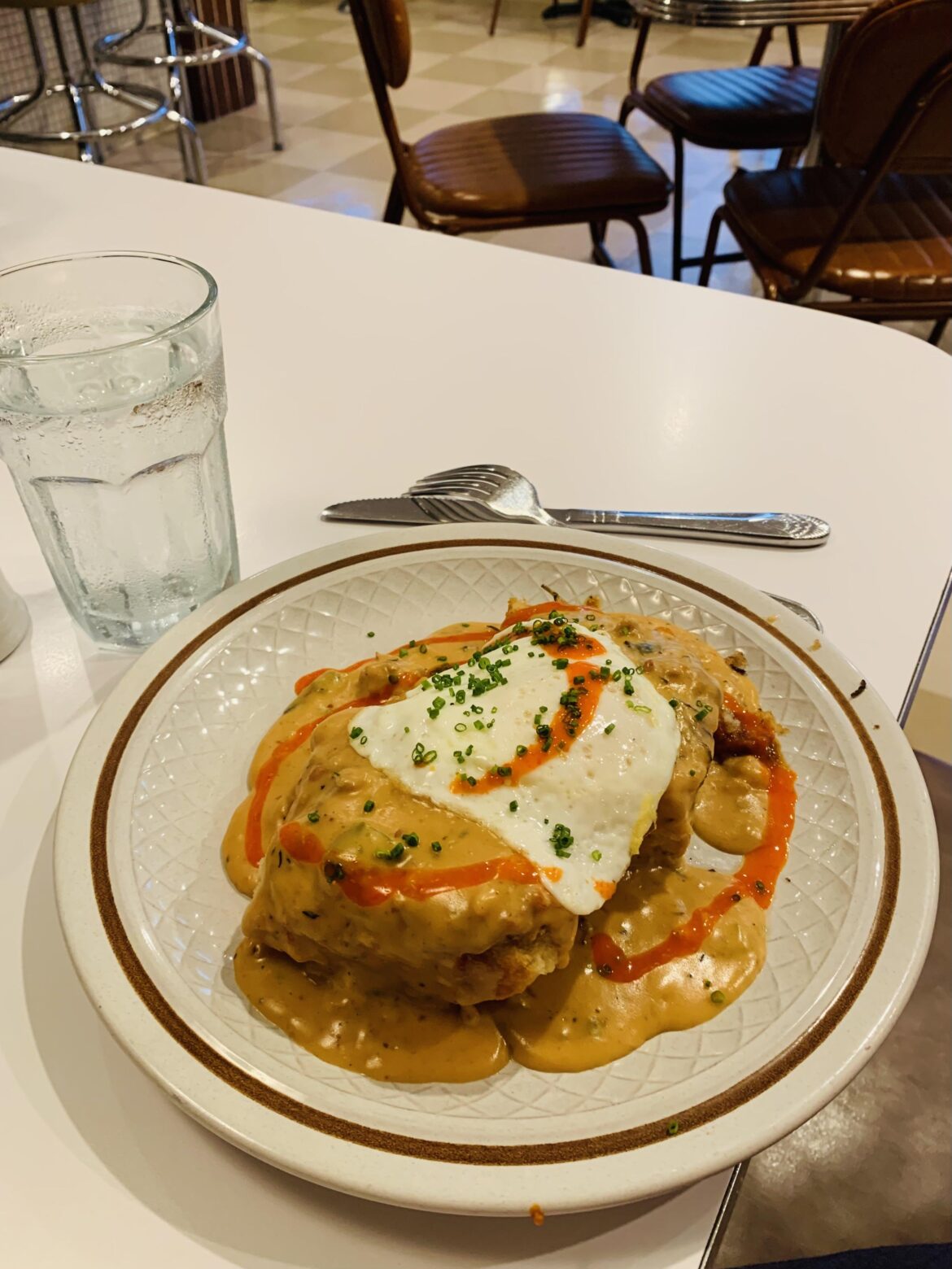 Toasty Badger biscuits and gravy