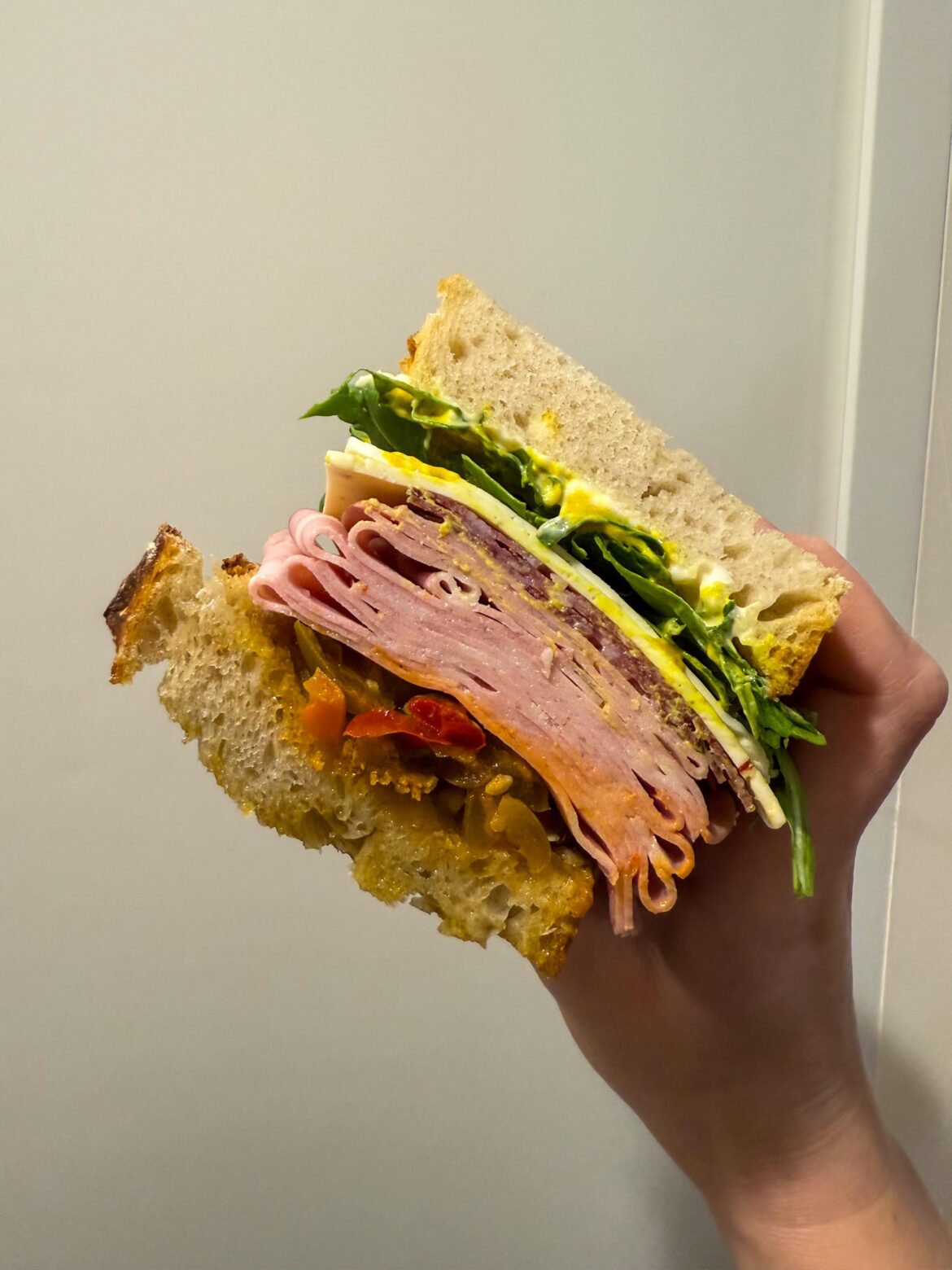 I made bread so I can make a sandwich