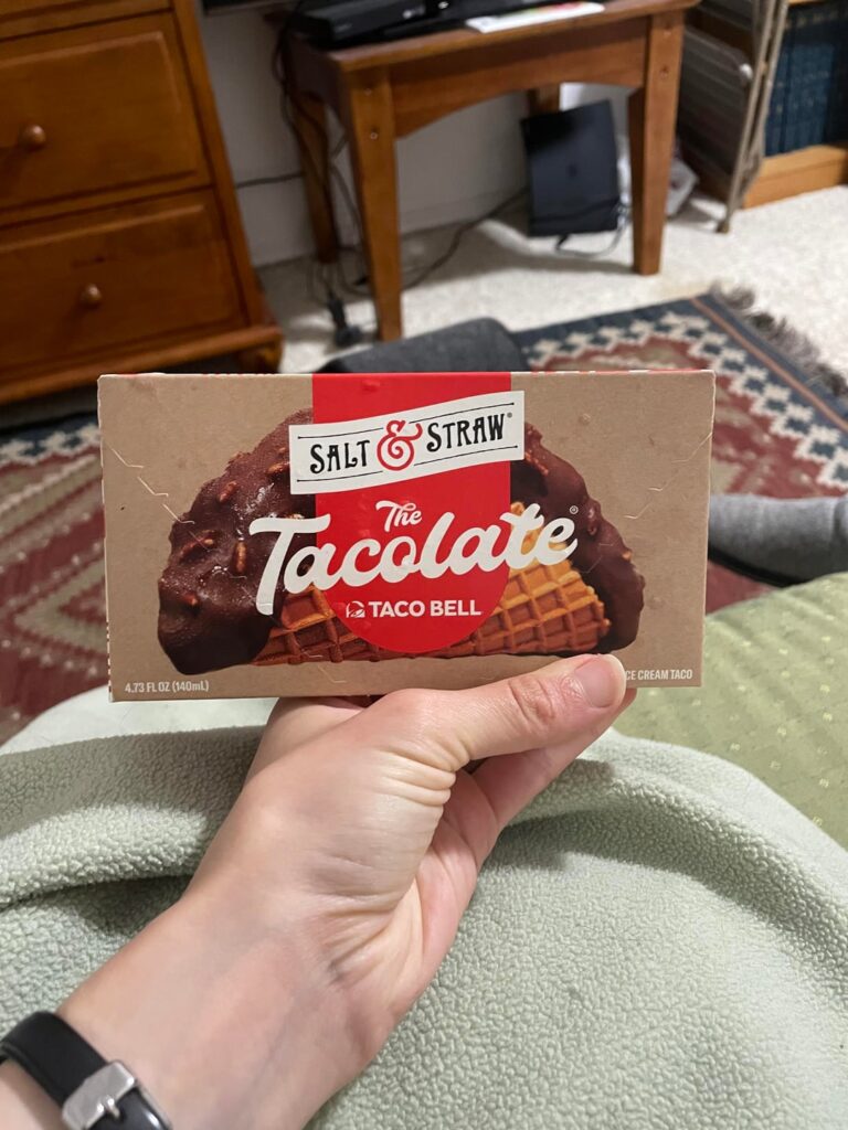 I got the goods—tacolate from salt and straw
