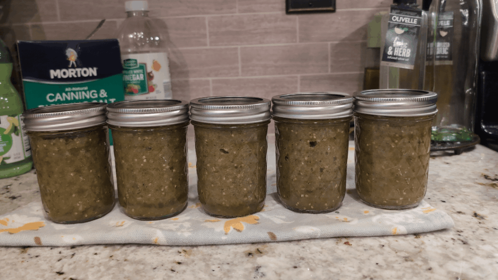 First time canning tomatillo salsa