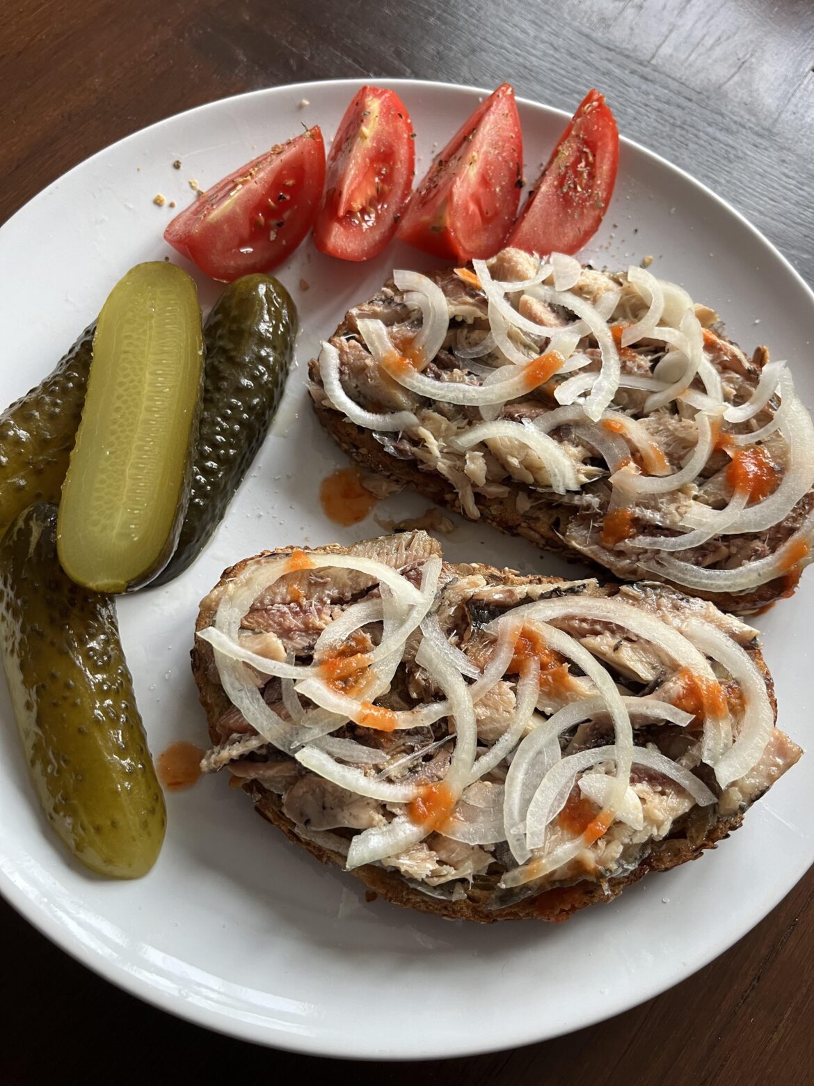 Sardines on toast for breakfast