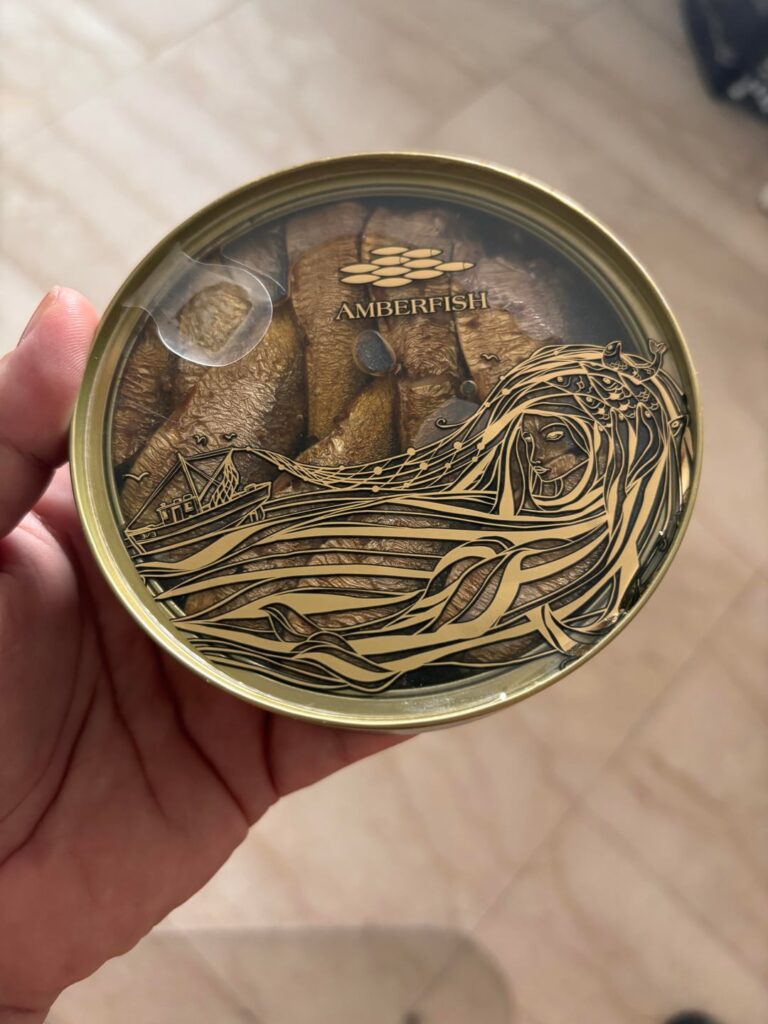 Tried Amberfish smoked sprats in oil
