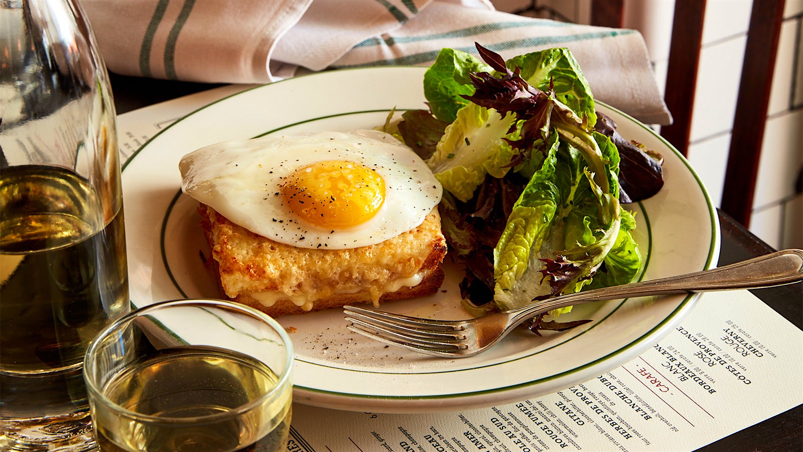  A croque madame sandwich at Pastis