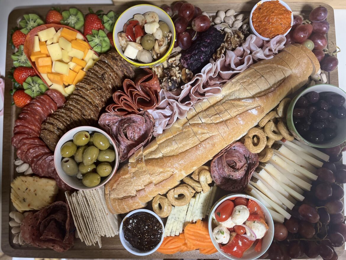 2nd attempt at a charcuterie board. Made it for work. It was relaxing!