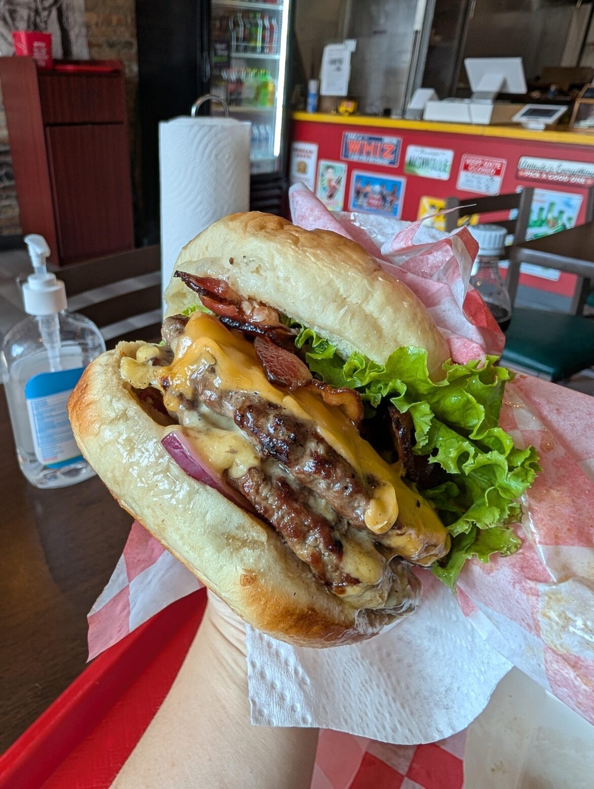 Bacon Burger at Chubby's in Forest Park