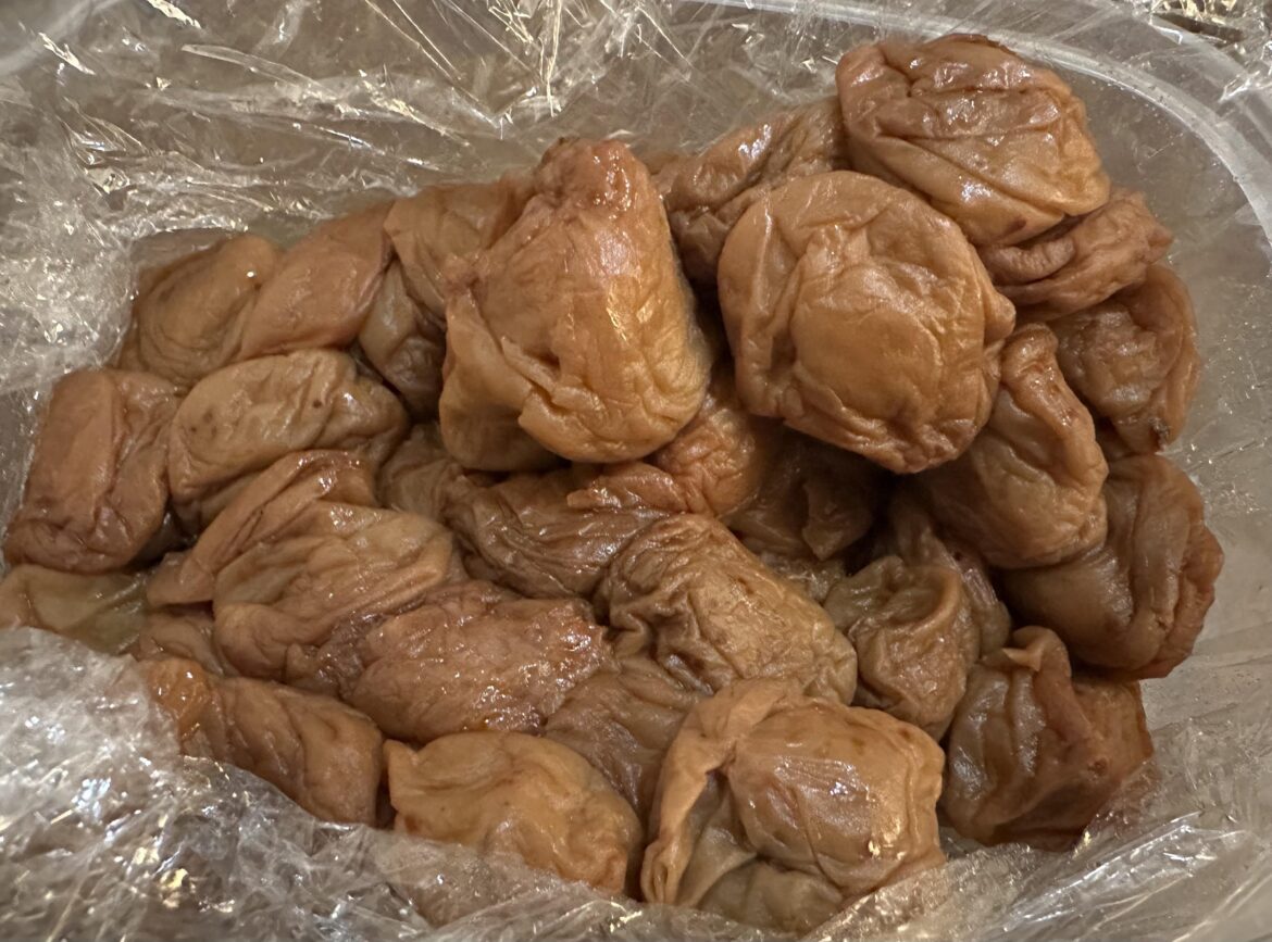 My MIL used to make umeboshi and the stopped some years ago as it was getting to labor intensive. Recently we were sent a small batch. I’m back in heaven.