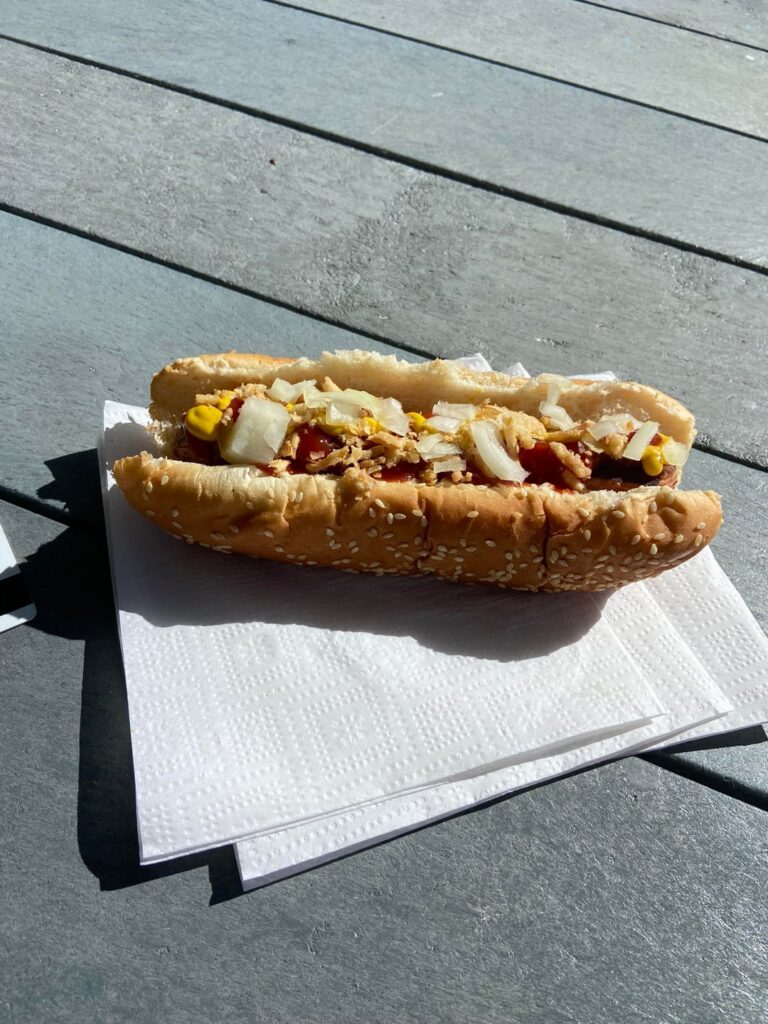 How many calories for this 7 inch hot dog???