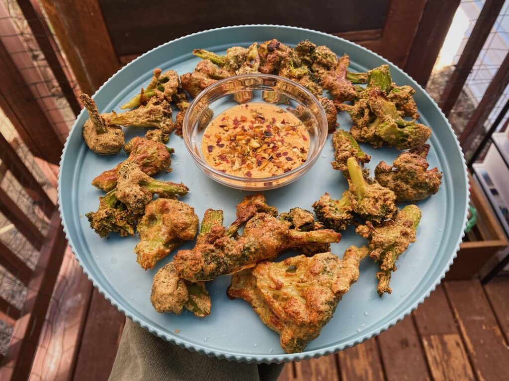 air fryer crispy broccoli