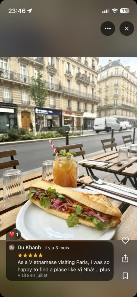 which option would be the less dense in calories for a banh mi the size of the picture