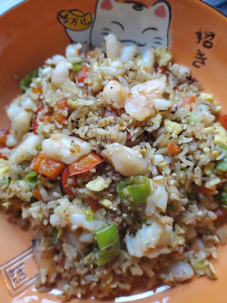 I must admit making your own shrimp fried rice is better than takeout.