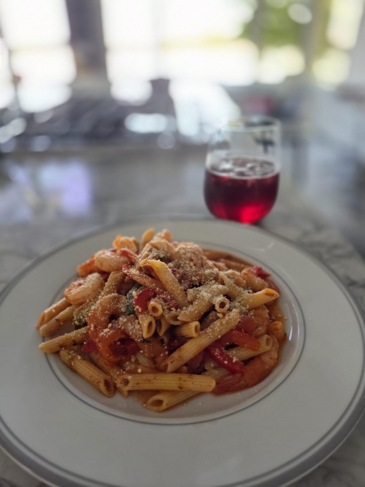 Shrimp Ziti 400 calories