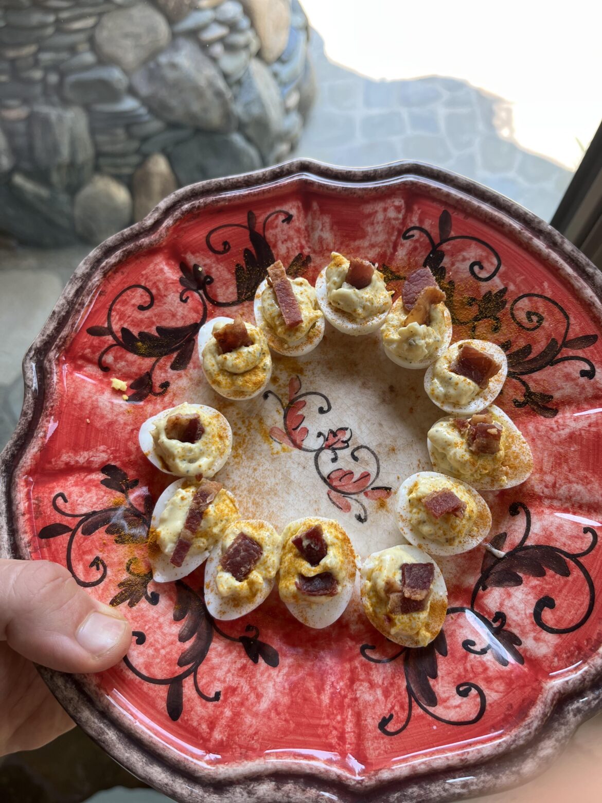 Wanna eat a dozen deviled eggs?