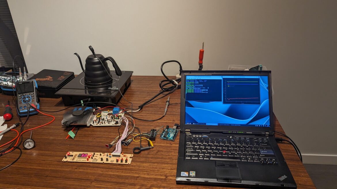 Well that's one way to cheap out on an accurate temperature controlled water kettle