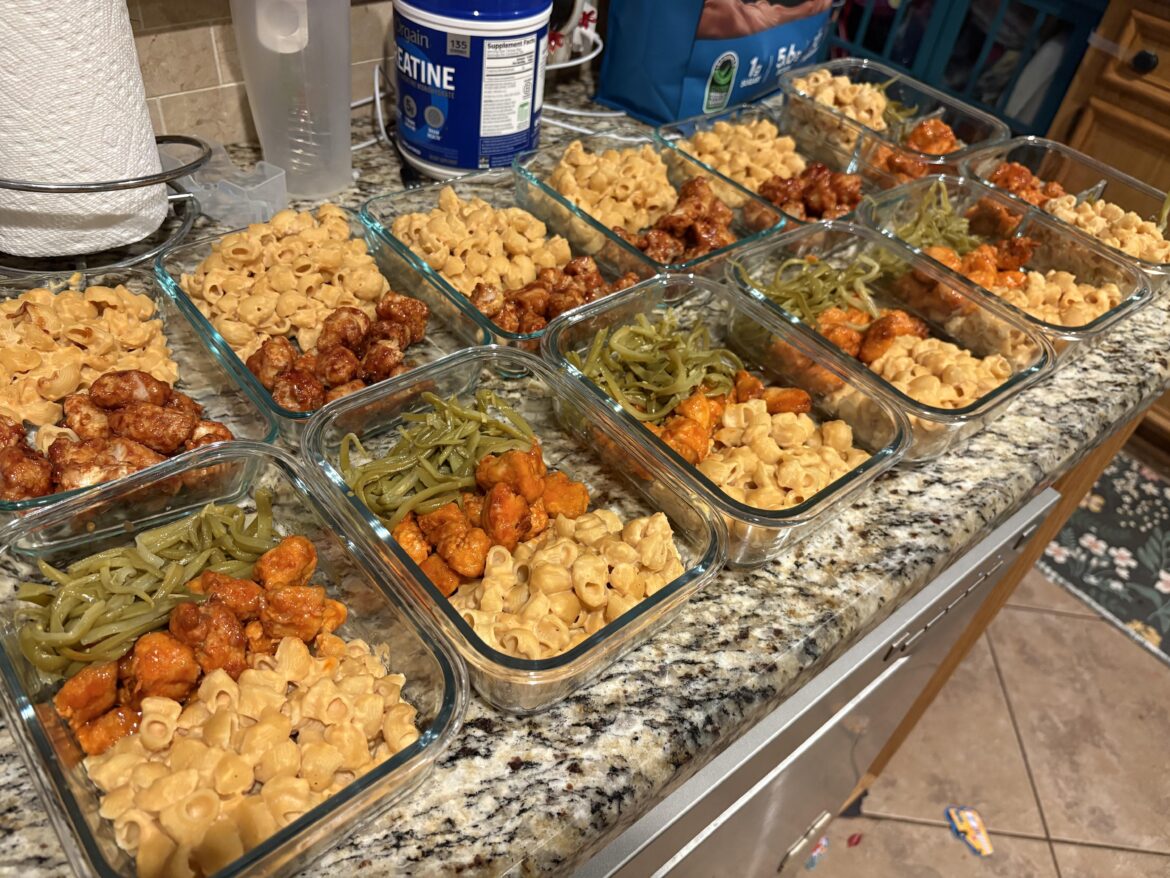 Lunch for 3; Air fried chicken and Mac & cheese