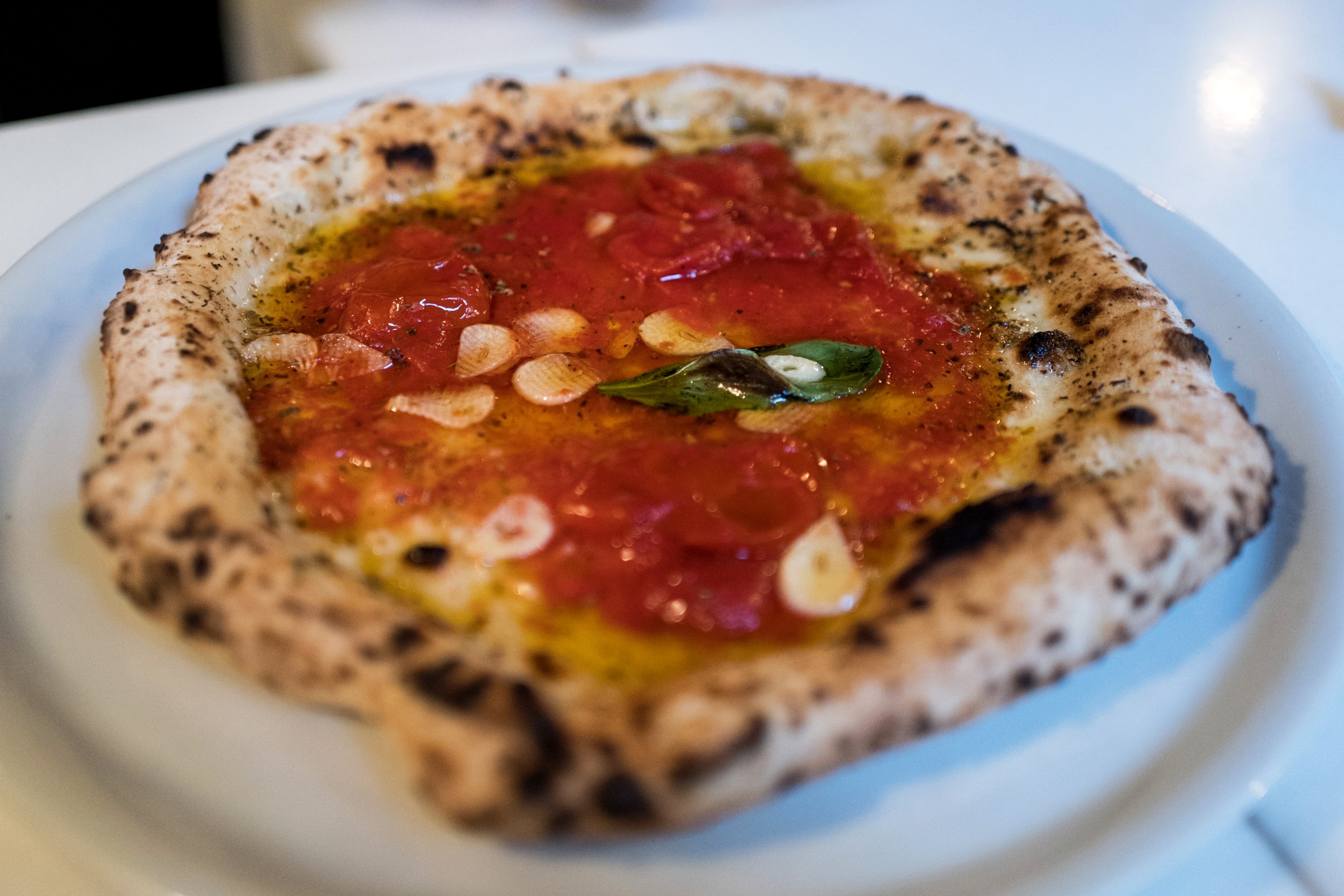Marinara pie from Seirinkan in Tokyo on a while place