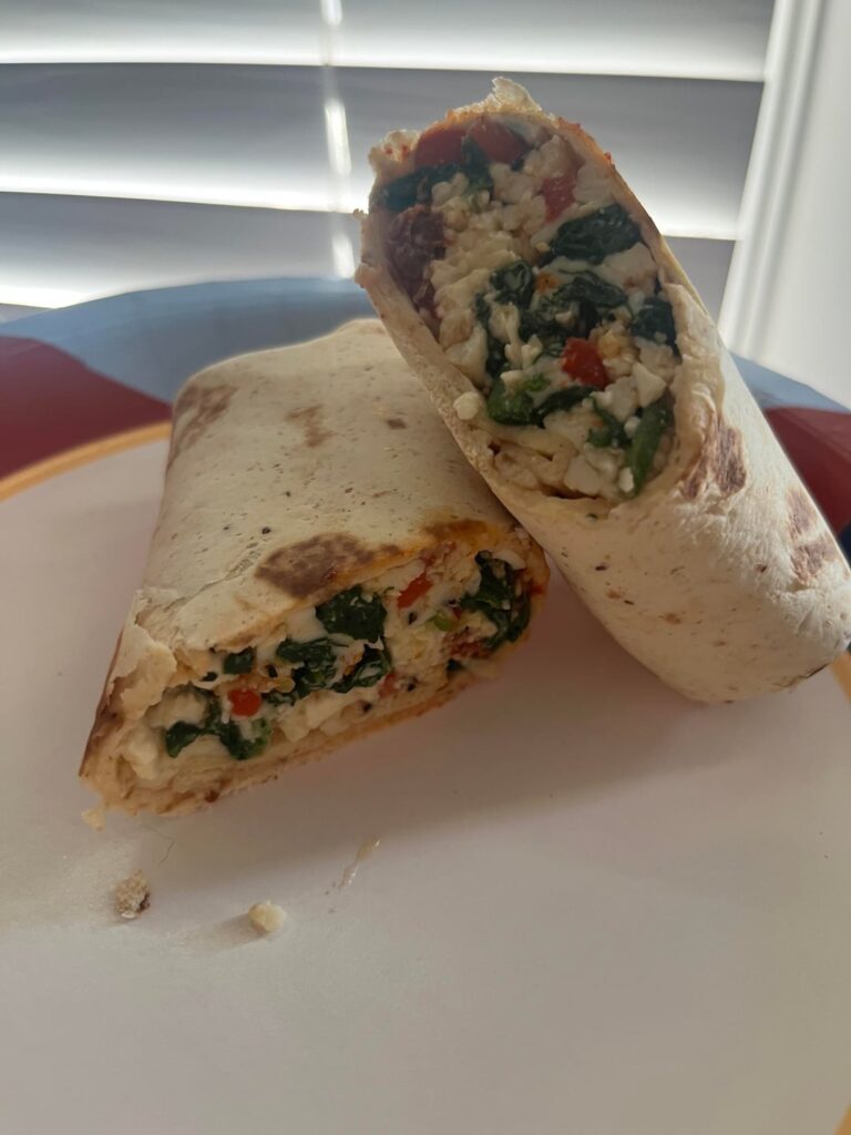 copycat starbucks spinach feta and egg white wrap - 200 cals