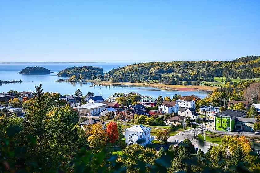 An aerial view of Rimouski.