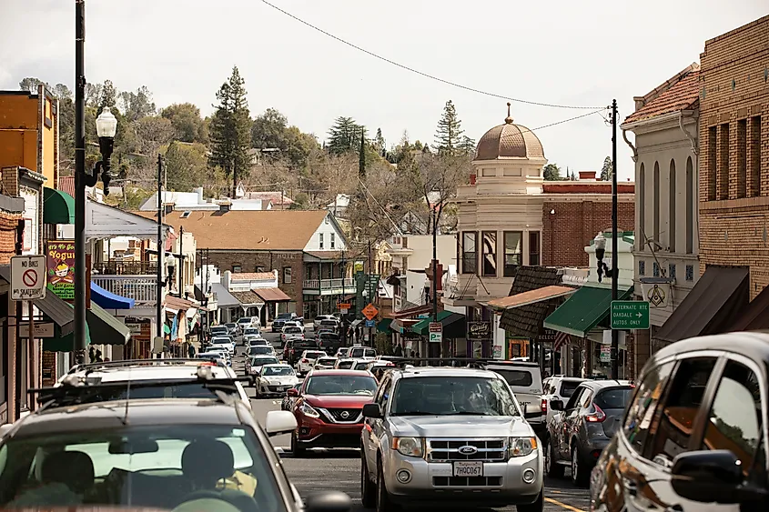 A busy day in Sonora, California.
