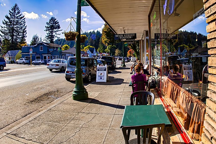 Main Street in Guerneville, California