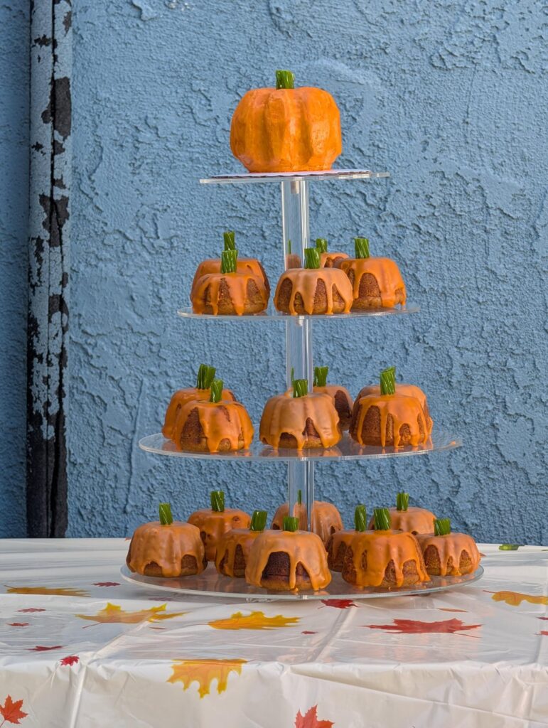 Pumpkin smash cake for 1st birthday