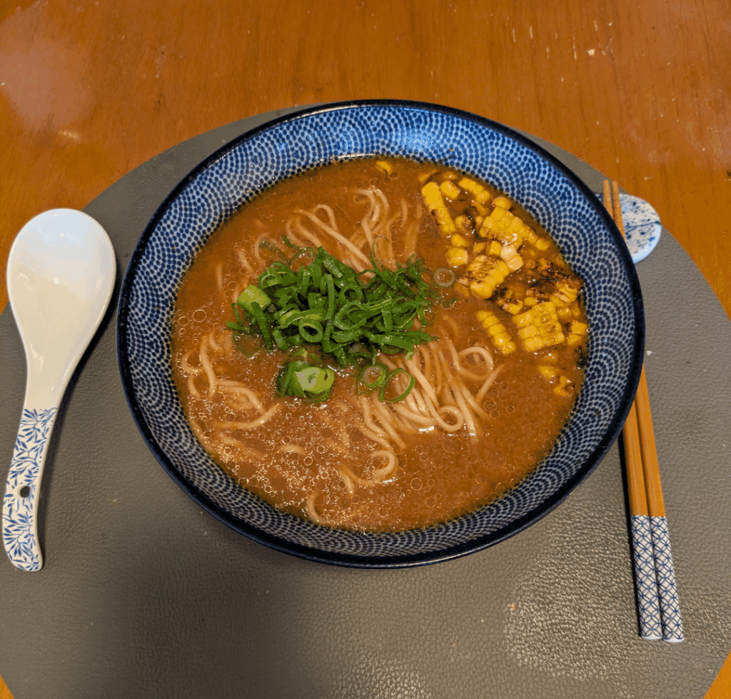Made a simple bowl, spicy miso ramen