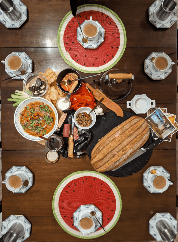 Really minimal board for a late Friendsgiving after a week of harvesting and canning peppers. Beautiful little shindig!