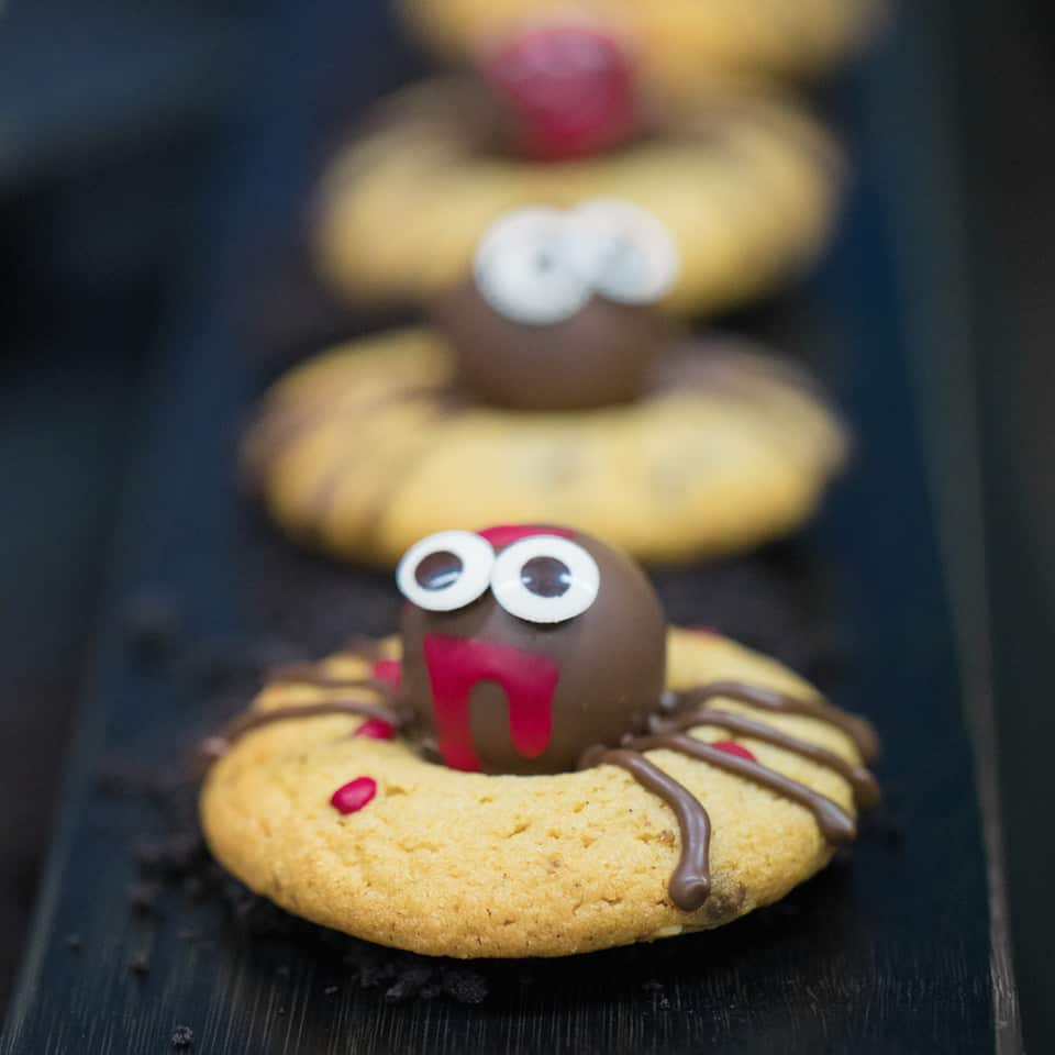 Spider peanut butter cookies