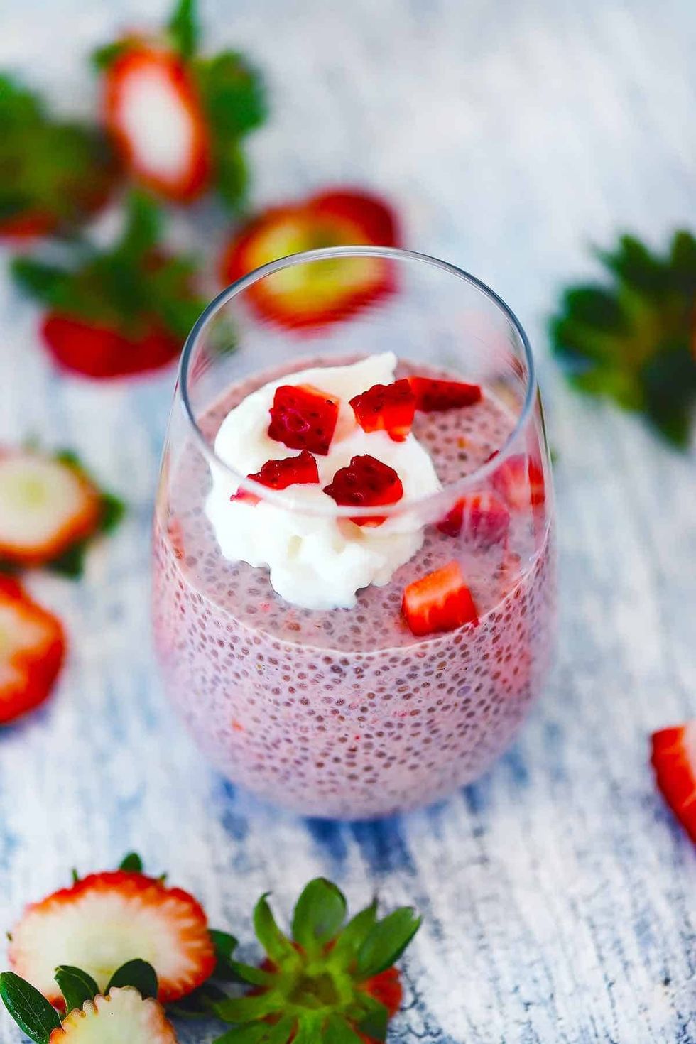 Strawberry Chia Seed Pudding