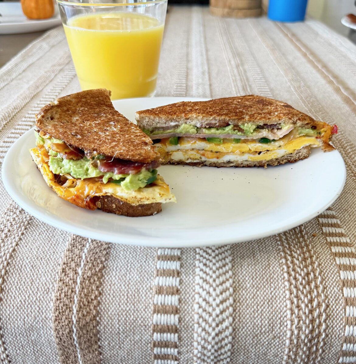 Grilled cheese breakfast sandwich