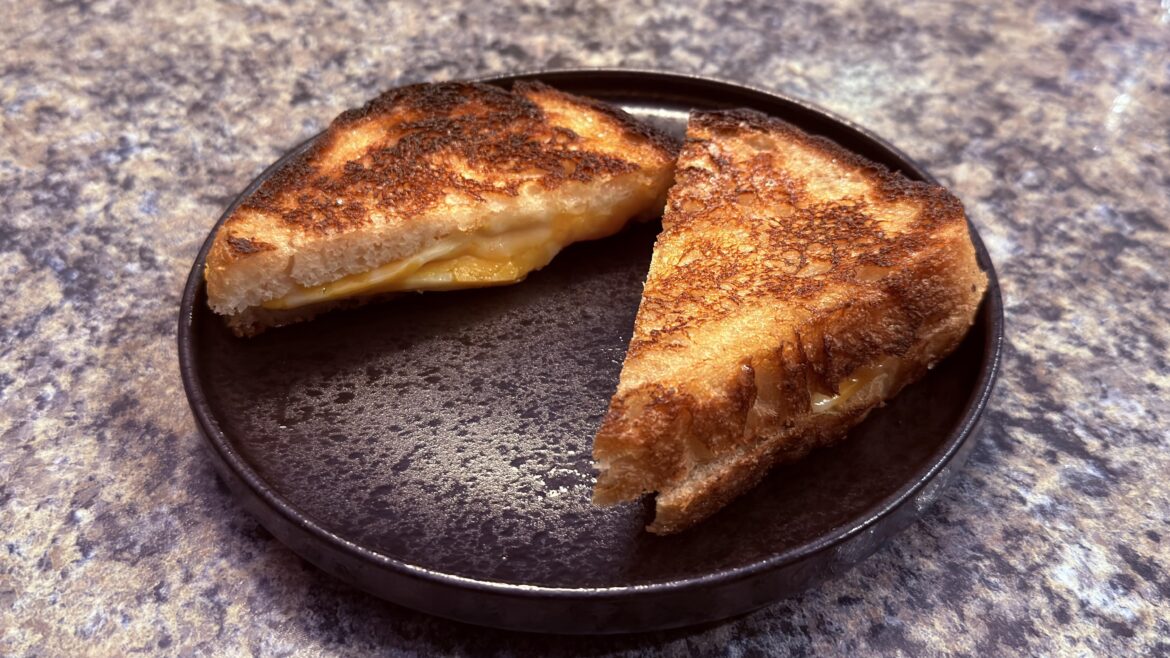 First grilled cheese in a long time!