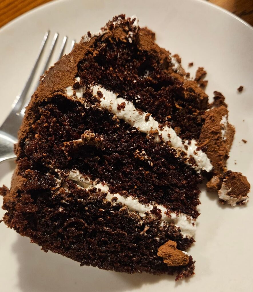 A messy little bday cake for my bro inspired by Ben & Jerry's Phish Food