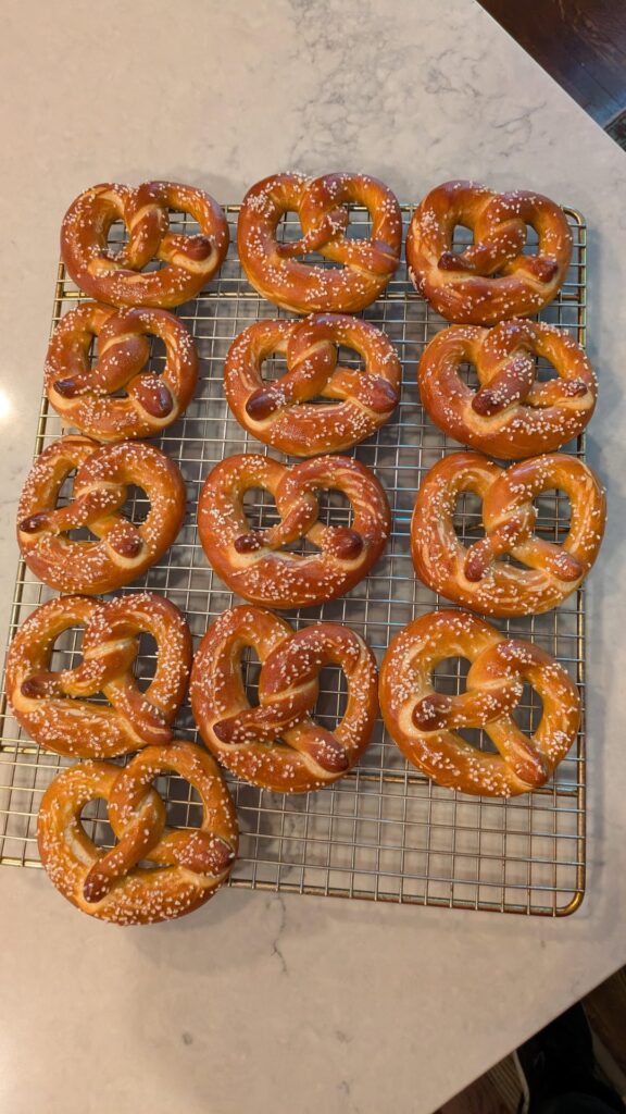 Sourdough discard Soft Pretzels