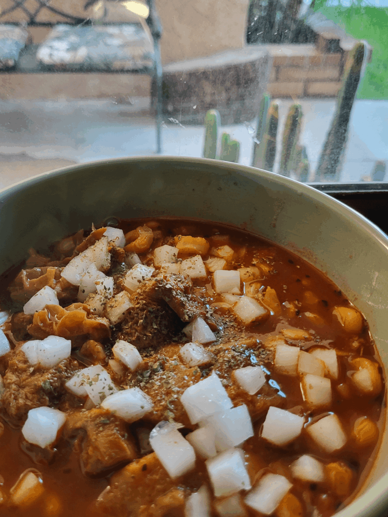 Menudo after the gym!