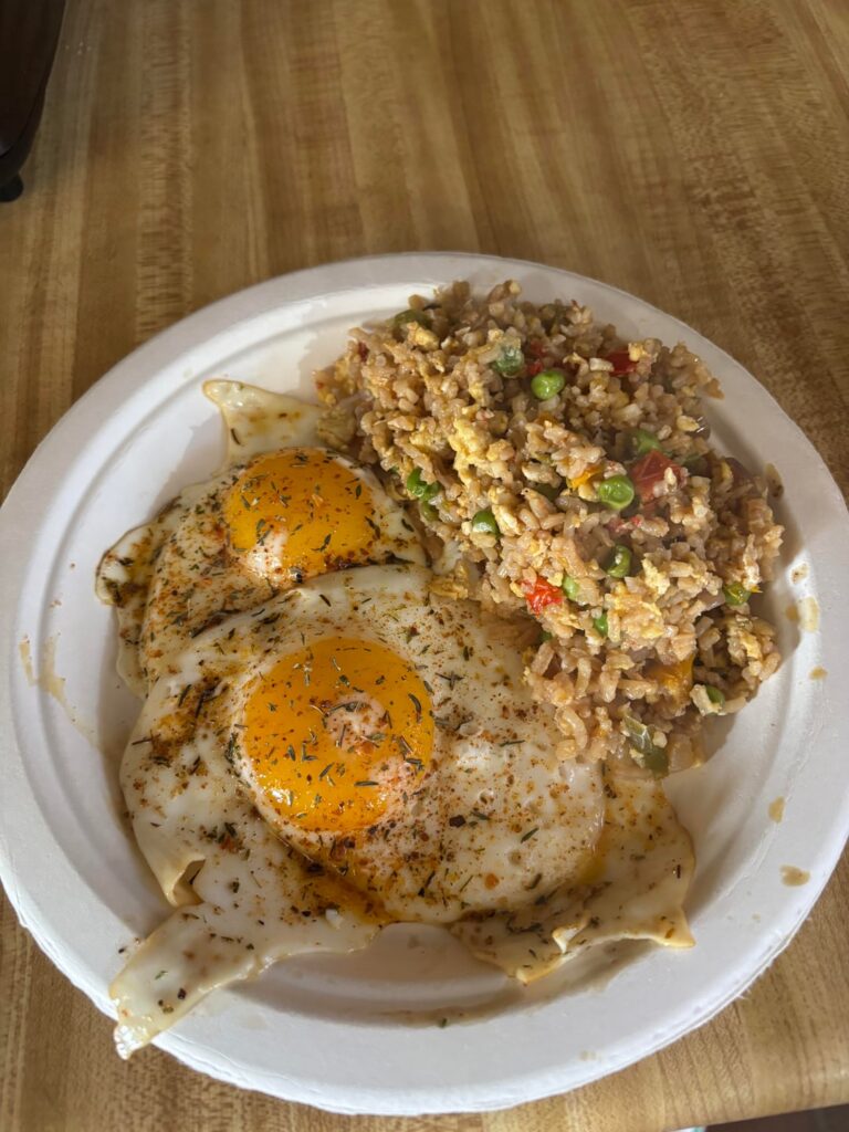 Brekkie + meal partner while bf is at work