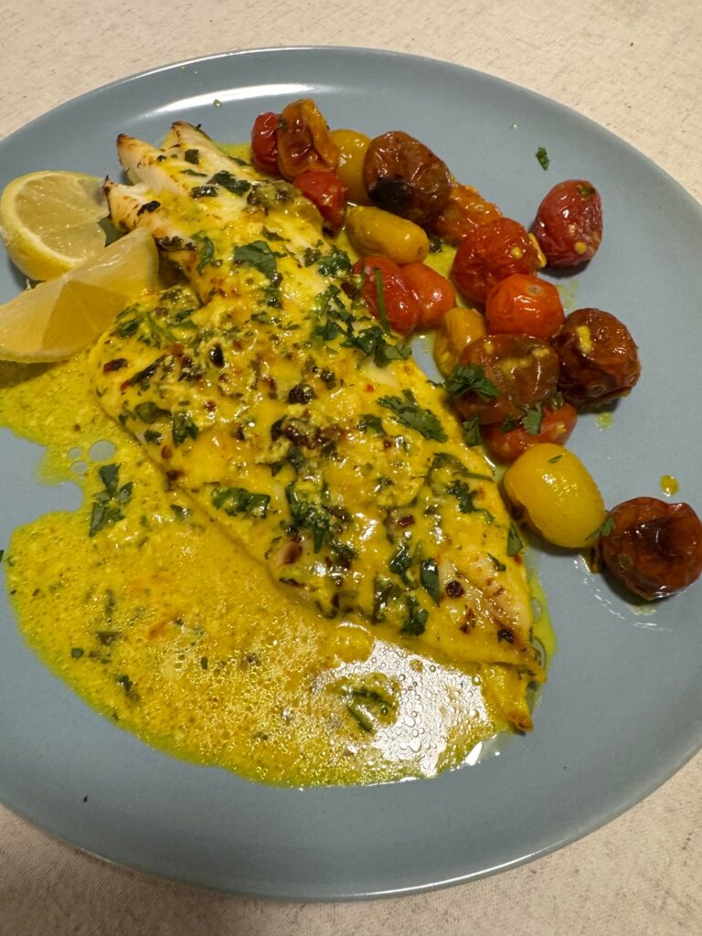 Coconut Cod and Tomato Bake