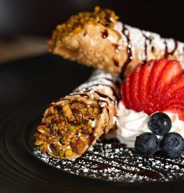 Pasta is a favorite at Filippa's but also a sweet treat are the house made cannoli. Gina Joseph - The Macomb Daily