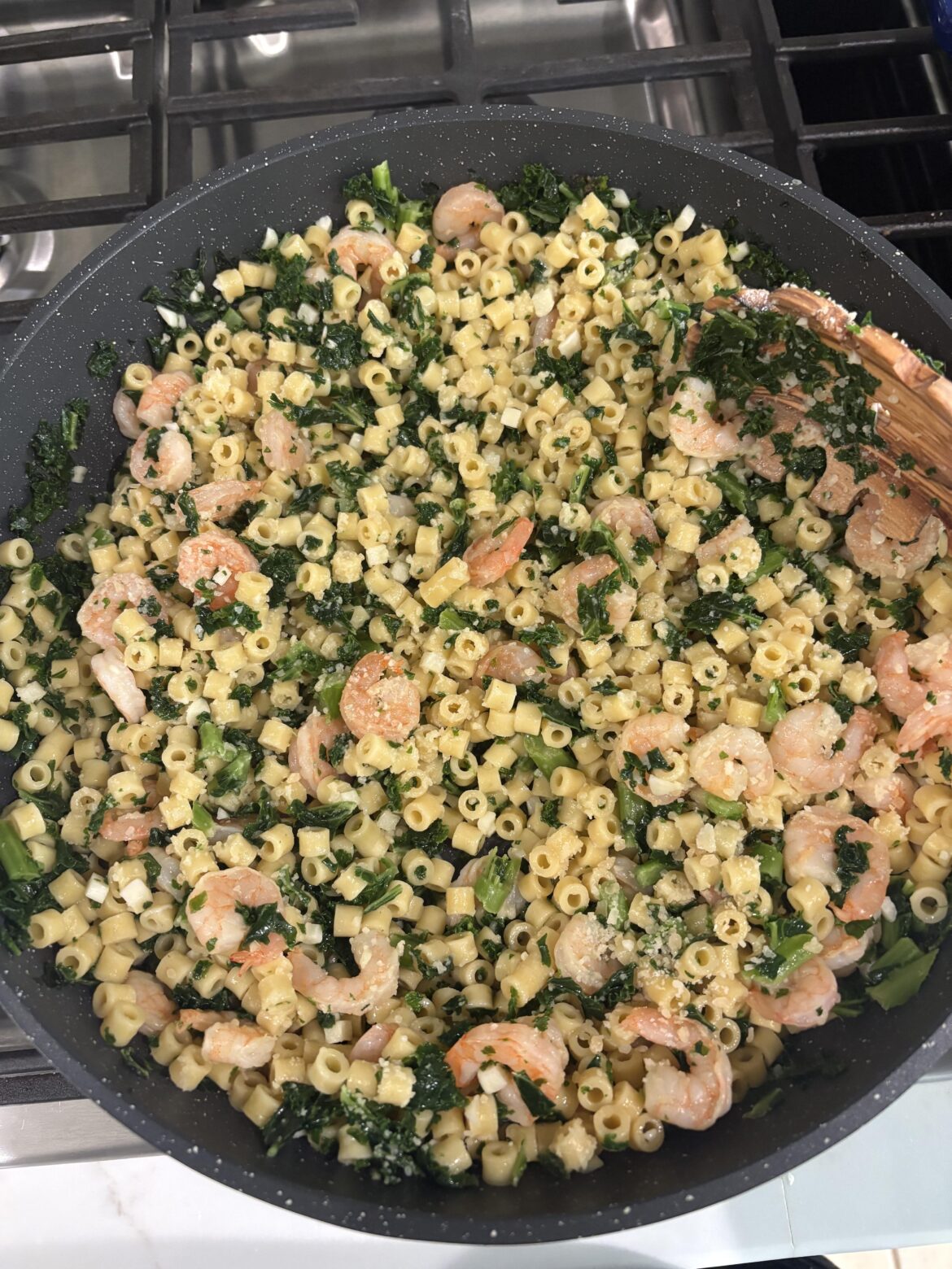 My favorite thing about pasta is the ability to make a full meal with whatever you have the in house at that moment