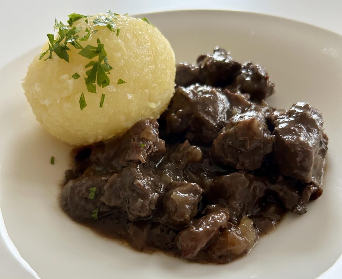 Venison Stew and Potato Dumpling