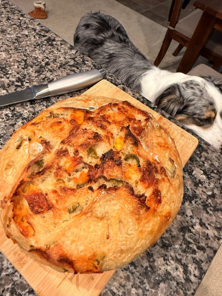 Jalapeño and cheddar! Do we like it?! Jalapeño and cheddar! Do we like it?!