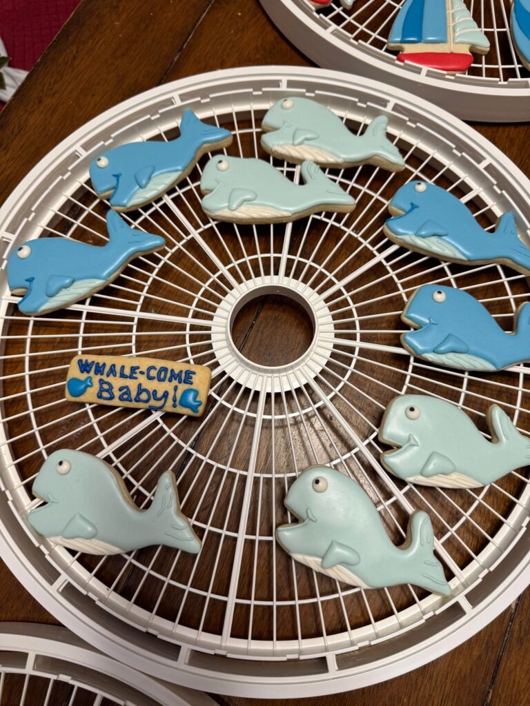 For a Whale -and Sailboat-themed baby shower