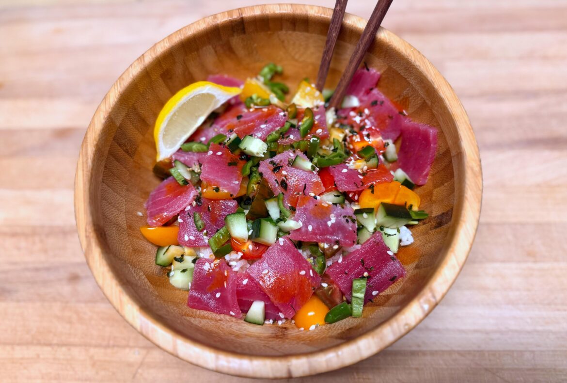 Poke bowl my wife made.