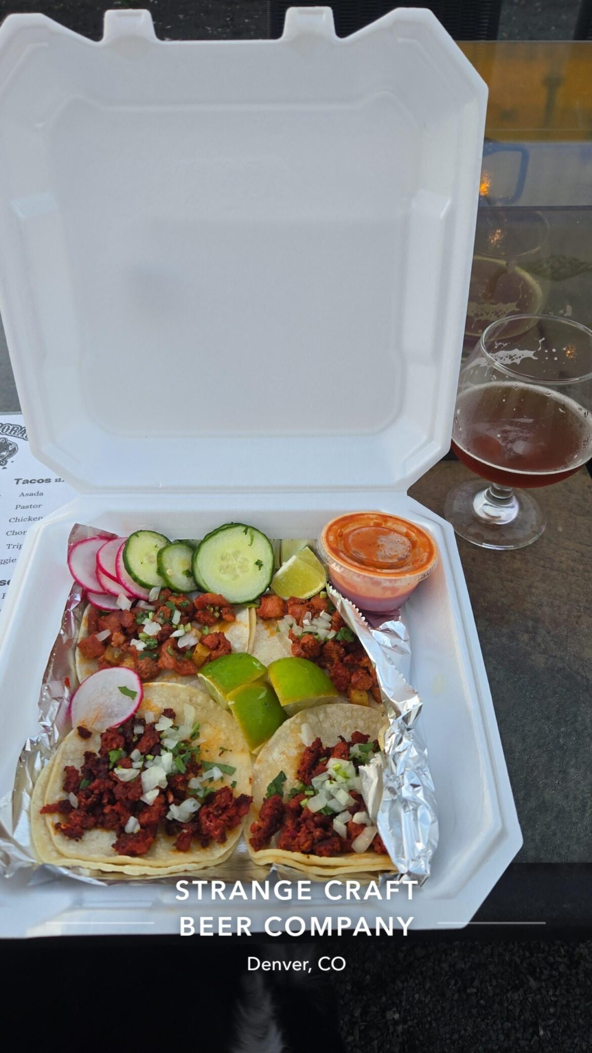 Thoughts on these tacos from a taco truck? Al pastor and chorizo