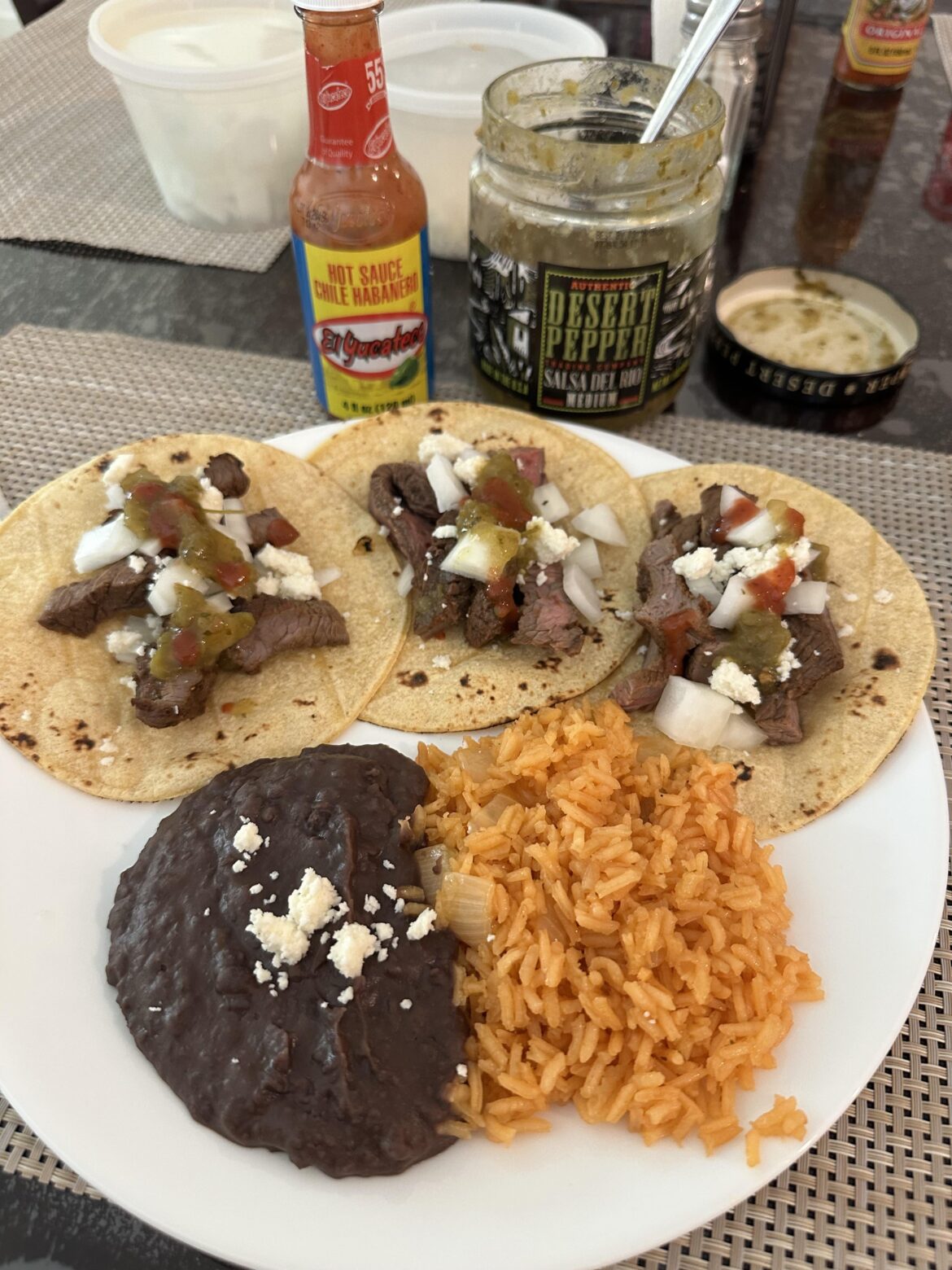 Rate my homemade taco night (Cilantro tastes like soap, I’m sorry)