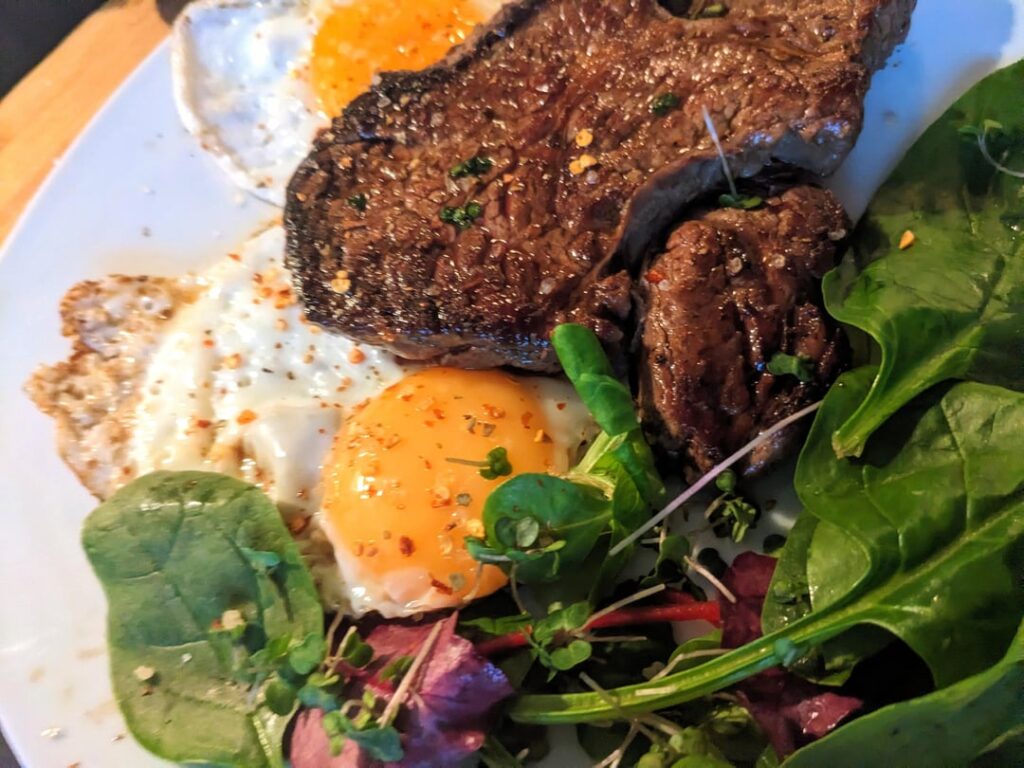 I'm poor. This was reduced, 2 steaks for 3.50.