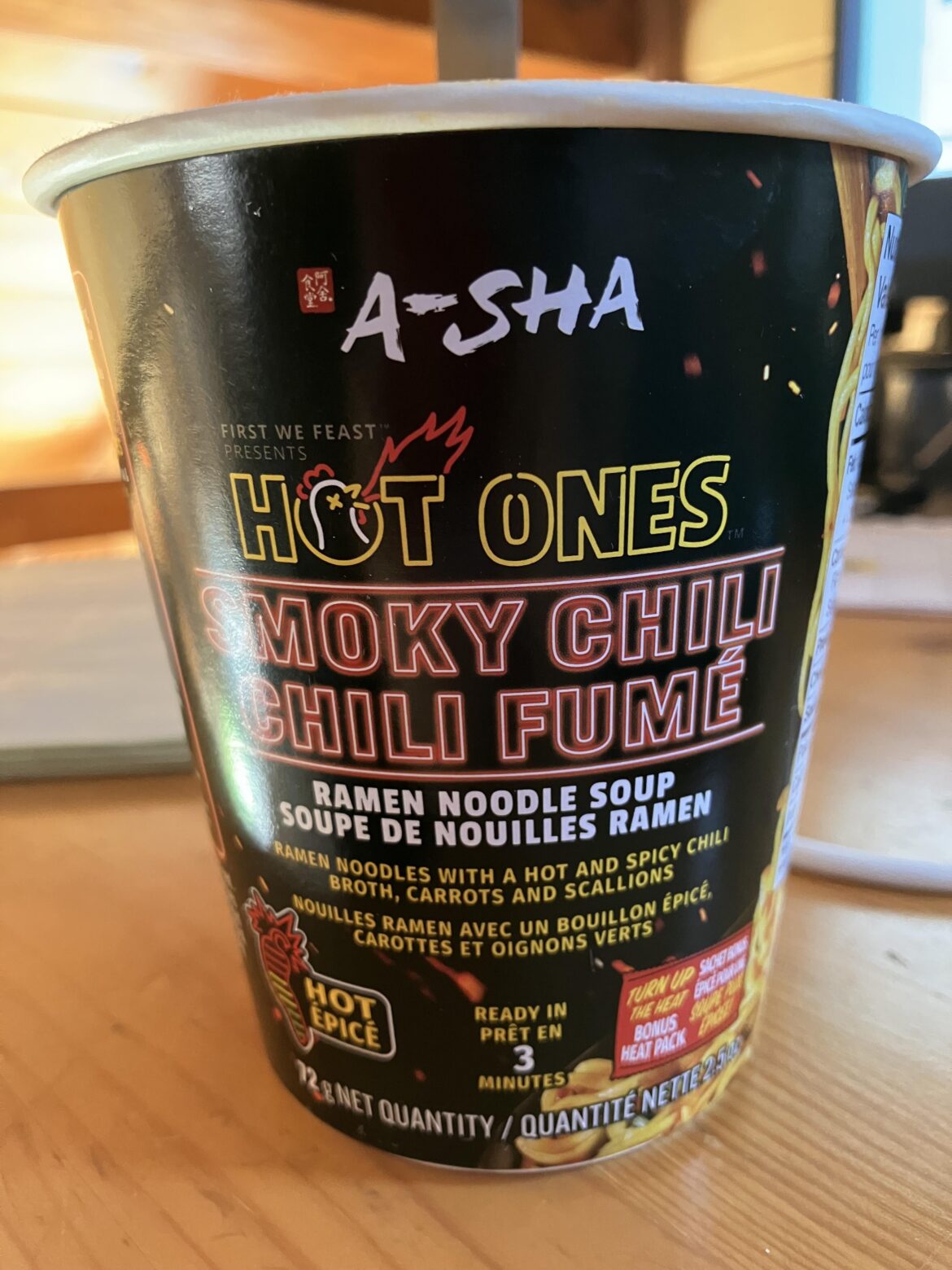 A-Sha Hot Ones Smoky Chili ramen A-Sha Hot Ones Smoky Chili ramen